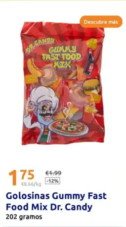 Action Golosinas Gummy Fast Food Mix Dr. Candy oferta