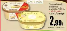 Unide Market CARTE D'OR Tarrina helado de limón o vainilla Frigo oferta
