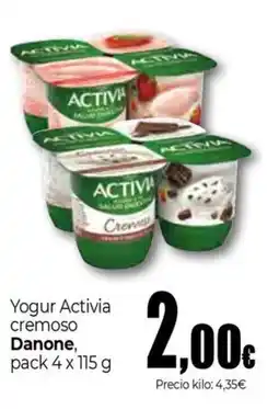 DANONE Yogur Activia cremoso