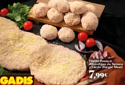 Gadis Filetes Rusos o Albóndigas de Ternera y Cerdo (Burger Meat) oferta