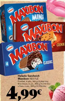 Gadis NESTLÉ Helado Sandwich Maxibon oferta