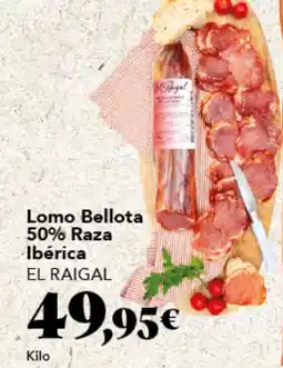 Gadis EL RAIGAL Lomo Bellota 50% Raza Ibérica oferta