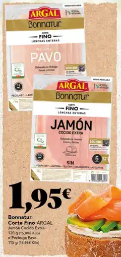 Gadis ARGAL Bonnatur Corte Fino Jamón Cocido Extra oferta