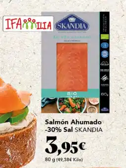 Gadis SKANDIA Salmón Ahumado -30% Sal oferta