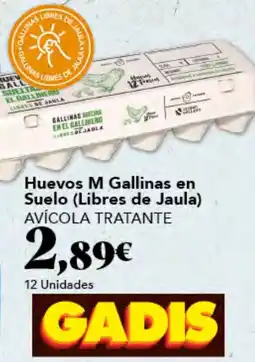 Gadis AVÍCOLA TRATANTE Huevos M Gallinas en Suelo (Libres de Jaula) oferta