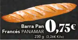 Gadis PANAMA Barra Pan Frances oferta