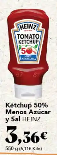 Gadis HEINZ Kétchup 50% Menos Azúcar y Sal oferta