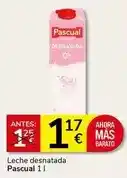 Supermercados Charter Pascual - leche desnatada oferta