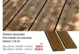 Bauhaus Tarima ranurada oferta