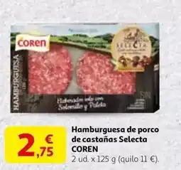 Alcampo Coren - hamburguesa de porco de castanas oferta