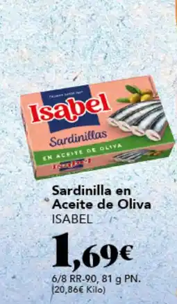 Gadis ISABEL Sardinilla en Aceite de Oliva oferta