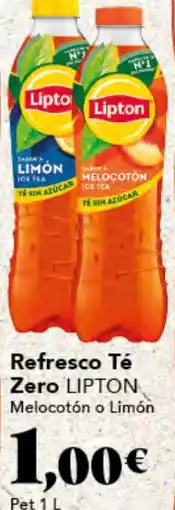 Gadis LIPTON Refresco Té Zero Melocotón o Limón oferta