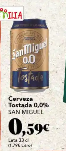 Gadis SAN MIGUEL Cerveza Tostada 0,0% oferta
