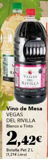 Gadis VEGAS DEL RIVILLA Vino de Mesa oferta