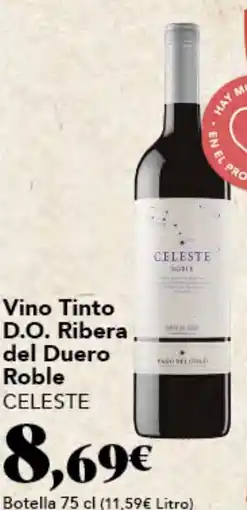 Gadis CELESTE Vino Tinto D.O. Ribera. del Duero Roble oferta