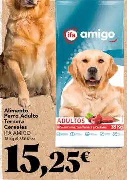 Gadis IFA AMIGO Alimento Perro Adulto Ternera Cereales oferta