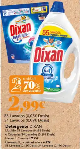 Gadis DIXAN Detergente oferta