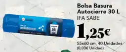Gadis IFA SABE Bolsa Basura Autocierre oferta
