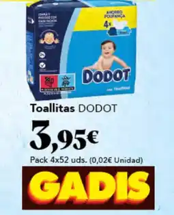 Gadis DODOT Toallitas oferta