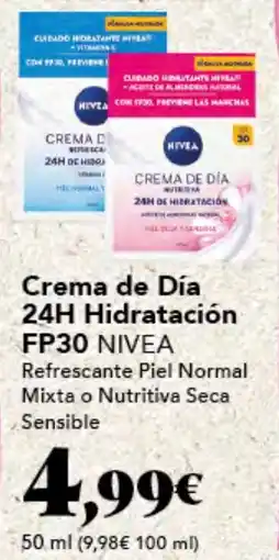 Gadis NIVEA Crema de Día 24H Hidratación FP30 oferta