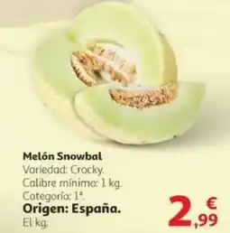 Alcampo Melón Snowbal oferta