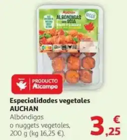Alcampo AUCHAN Especialidades vegetales oferta