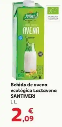 Alcampo SANTIVERI Bebida de avena ecológica Lactavena oferta