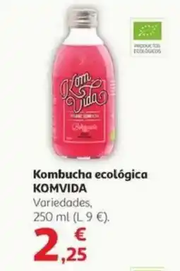 Alcampo KOMVIDA Kombucha ecológica oferta