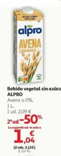 Alcampo ALPRO Bebida vegetal sin azúcar oferta