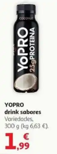 Alcampo YOPRO drink sabores, oferta
