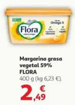 Alcampo FLORA Margarina grasa vegetal 59% oferta
