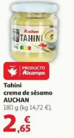 Alcampo AUCHAN Tahini crema de sésamo oferta