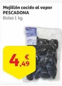 Alcampo PESCADONA Mejillón cocido al vapor oferta