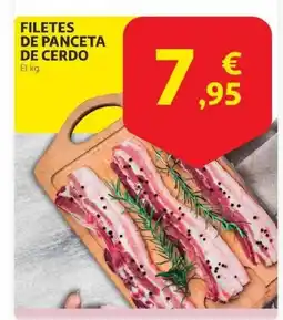 Alcampo Filetes de panceta de cerdo oferta