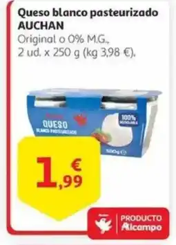 Alcampo AUCHAN Queso blanco pasteurizado oferta