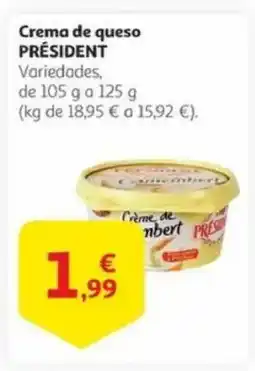 Alcampo PRÉSIDENT Crema de queso oferta