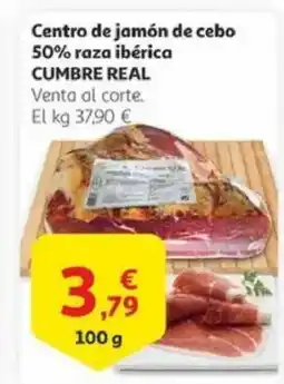 Alcampo CUMBRE REAL Centro de jamón de cebo 50% raza ibérica oferta