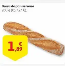 Alcampo Barra de pan serrana oferta