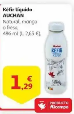 Alcampo AUCHAN Kéfir líquido oferta