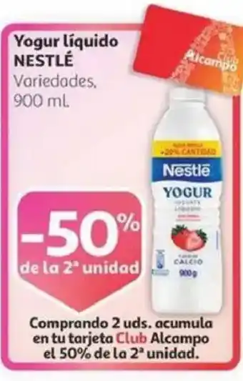 Alcampo NESTLÉ Yogur líquido oferta