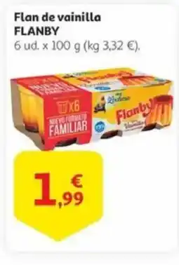 Alcampo FLANBY Flan de vainilla oferta
