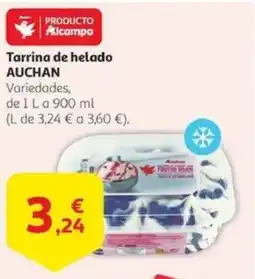 Alcampo AUCHAN Tarrina de helado oferta