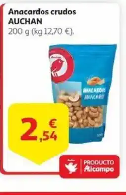 Alcampo AUCHAN Anacardos crudos oferta