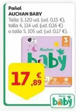 Alcampo AUCHAN BABY Pañal oferta
