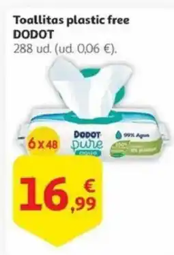 Alcampo DODOT Toallitas plastic free oferta