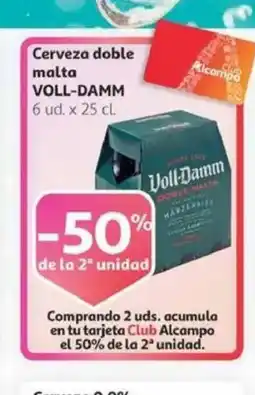 Alcampo VOLL-DAMM Cerveza doble malta oferta
