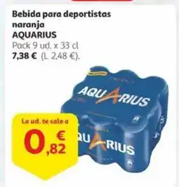 Alcampo AQUARIUS Bebida para deportistas naranja oferta