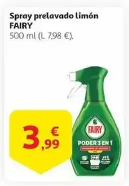 Alcampo FAIRY Spray prelavado limón oferta