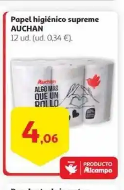 Alcampo AUCHAN Papel higiénico supreme oferta