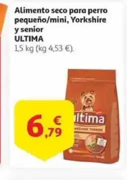 Alcampo ULTIMA Alimento seco para perro pequeño/mini, Yorkshire y senior oferta